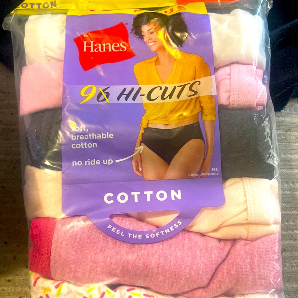 Hanes hi cut cotton undergarments